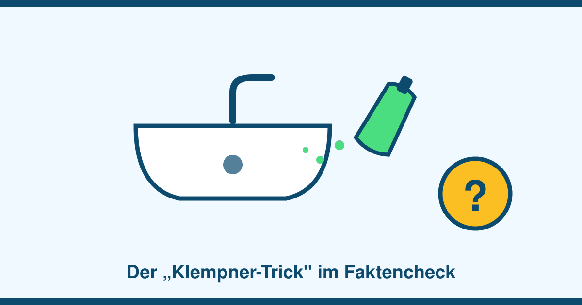 Der „Klempner-Trick" bei verstopftem Abfluss im Faktencheck: Was Spülmittel wirklich kann