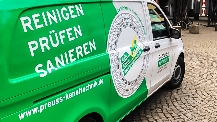 Preuß Kanaltechnik Abfluß- Rohr- und Kanalreinigung Prüfen und Sanieren