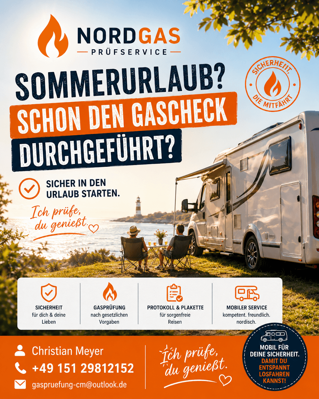 Christian Meyer NordGas Prüfservice G607- Mobile Gasprüfung für Freizeitfahrzeuge