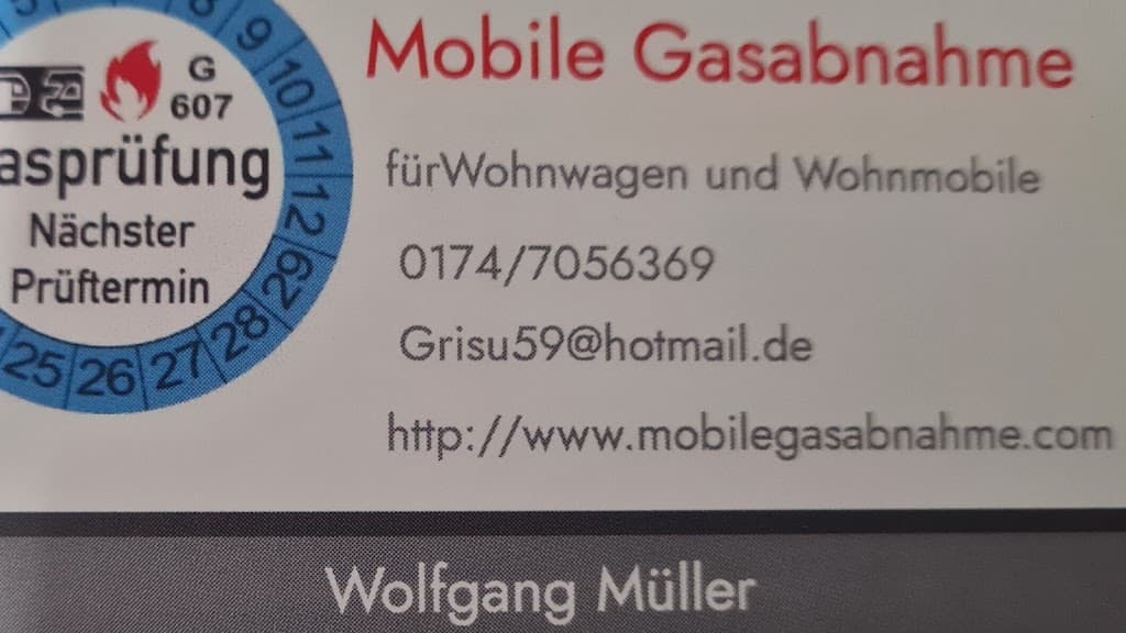 Mobile Gasabnahme W. Müller